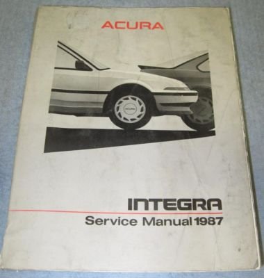 Acura Service on Acura Integra                1986    Acura Integra 1986 Service Manual